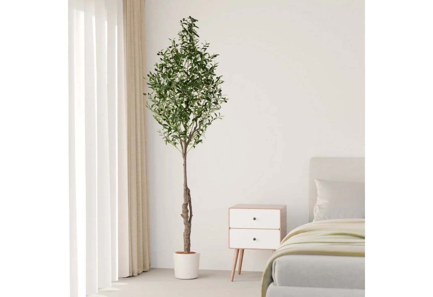 PASCH Künstlicher Olivenbaum 210 cm mit Topf - Bild 3