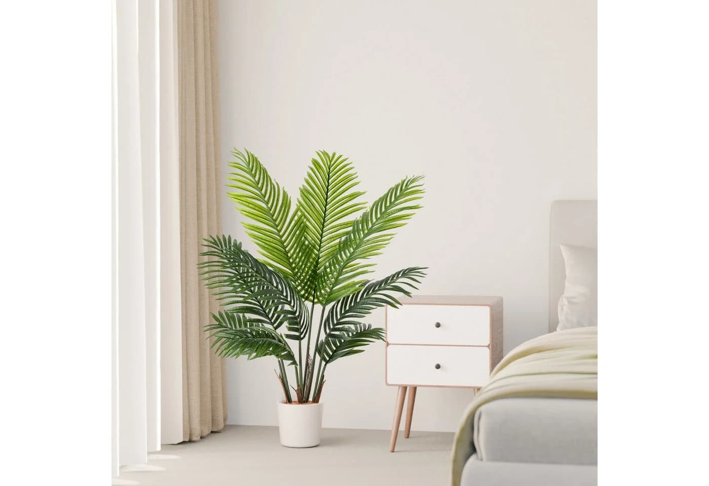 PASCH Kunstpalme Areca Palme mit Topf Grün 110 cm - Bild 3