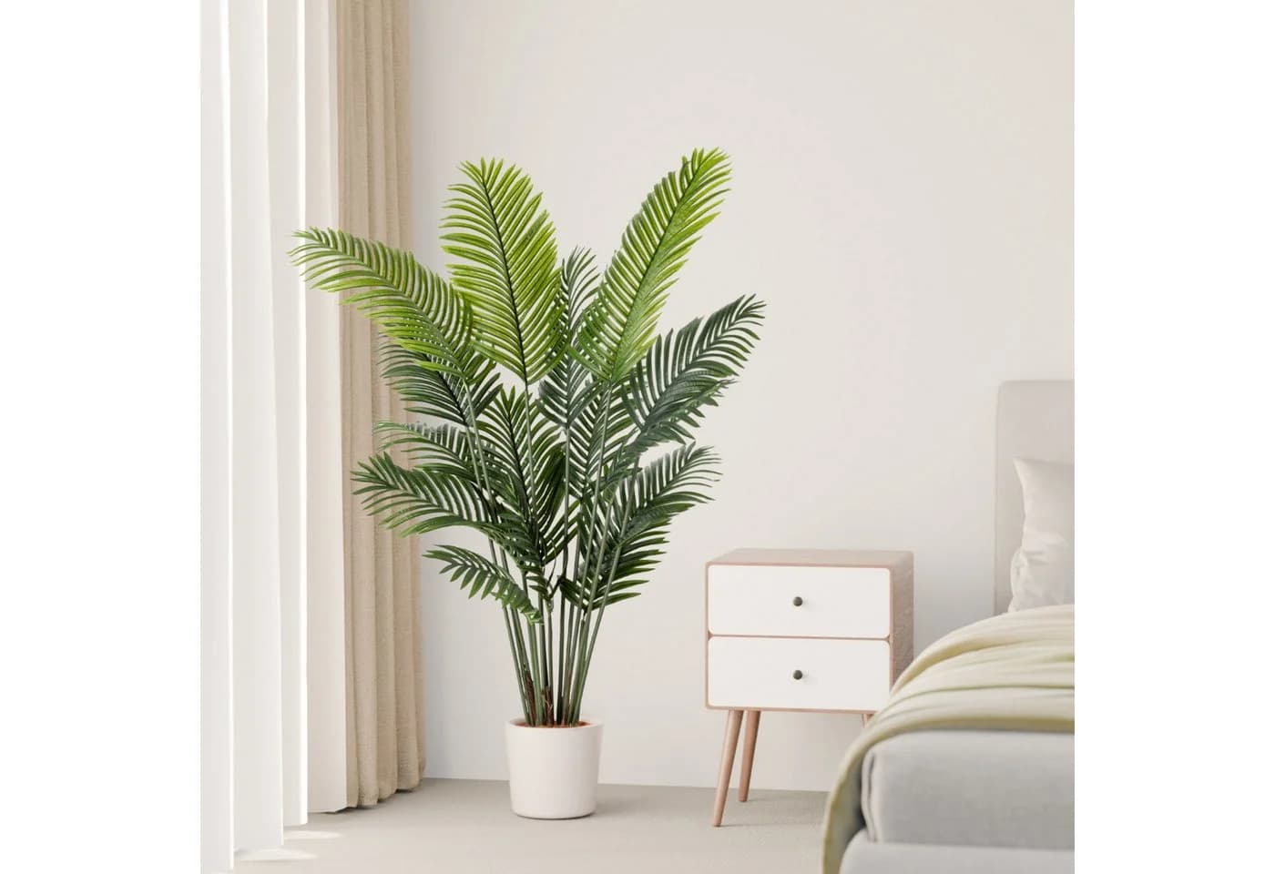 PASCH Kunstpalme Areca Palme mit Topf 160 cm Grün - Bild 3