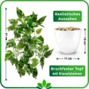 PASCH Künstliche Hängepflanze Efeu & Monstera mit bruchfestem Topf Bild 4