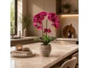 PASCH Kunstorchidee 60cm Urban Stone Topf Lila Real Touch Bild 5