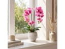PASCH Kunstorchidee 60cm Urban Stone Topf Rosa Real Touch Bild 4
