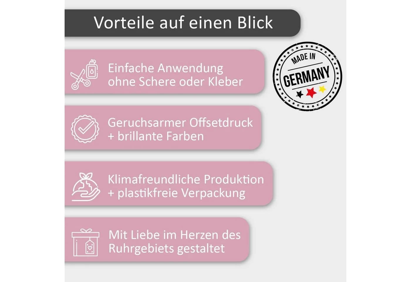 younikat Aufkleber für Merci Schokolade Rosa Aquarell Liebe & Freundschaft - Bild 5