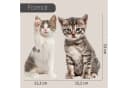 younikat Katzen-Aufkleber Braun/Grau Selbstklebende Folie Bild 1