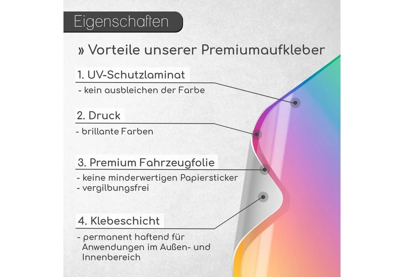younikat Katzen-Aufkleber Braun/Grau Selbstklebende Folie - Bild 3
