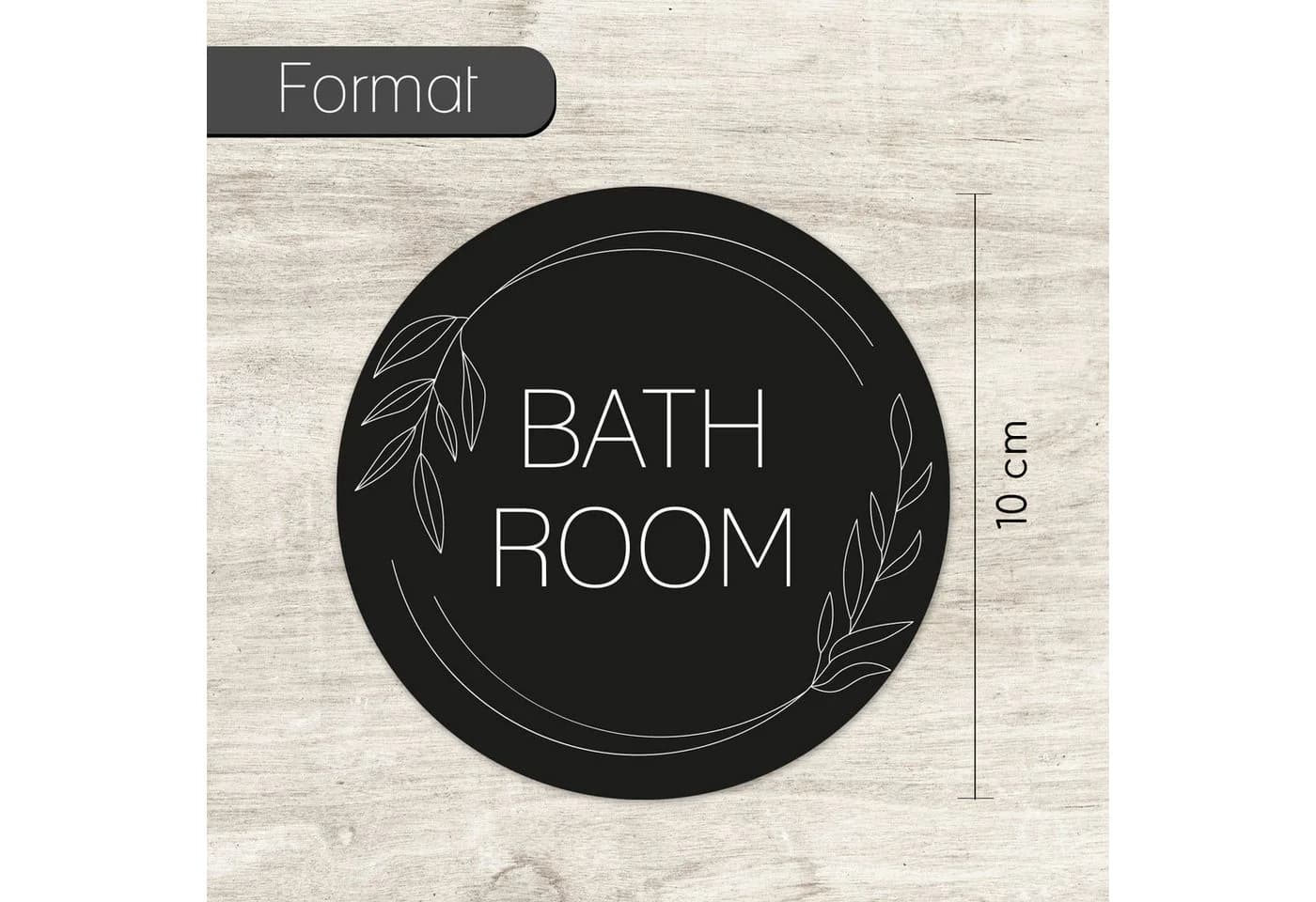 younikat Türaufkleber 2er Set Bathroom I Modern Bunt