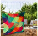 VOID Kissenbezug Bunt Gemustert Kreise Polyester Bild 3