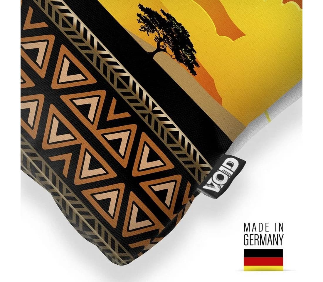 VOID Kissenbezug Afrika Elefanten Giraffen Bunt