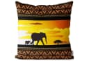 VOID Kissenbezug Afrika Elefanten Giraffen Bunt Bild 2