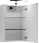 byLIVING Spiegelschrank Spree Weiß LED Soft-Close Steckdose Bild 3