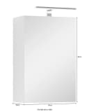 byLIVING Spiegelschrank Spree Weiß LED Soft-Close Steckdose Bild 5