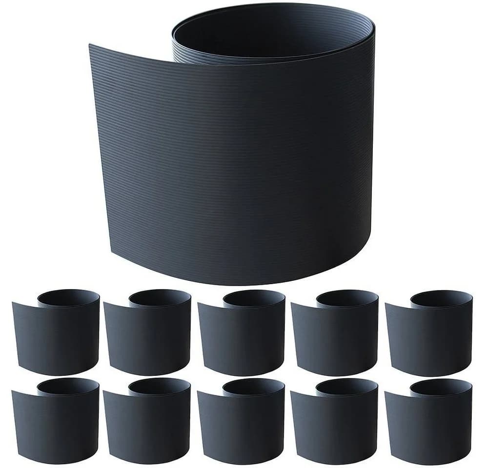 Melko Sichtschutzstreifen 10er Set Hart PVC Anthrazit