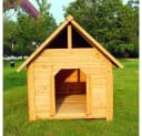 Melko Hundehütte Wetterfest Blockhaus Stil Bild 3