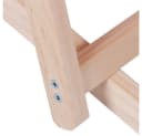 Melko Klappbare Gartenliege aus Holz mit verstellbarer Rückenlehne Grau Bild 4