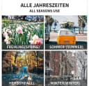 Melko Klemmmarkise Blau ohne Bohren höhenverstellbar Bild 5