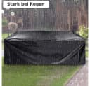 Melko Gartenmöbel-Schutzhülle Schwarz mit Kordelverschluss Bild 3