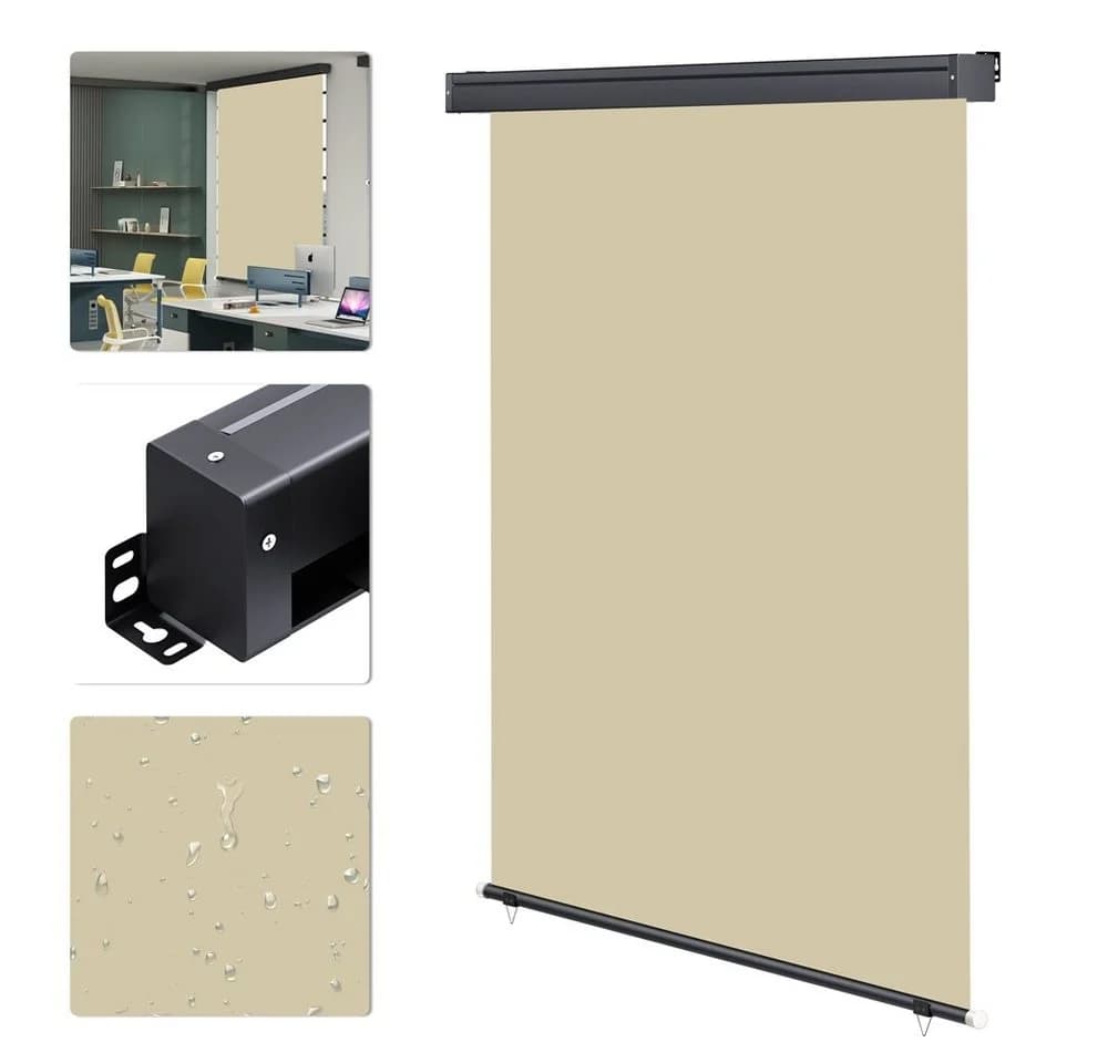 Melko Senkrechtmarkise Beige Wasserdicht Windbeständig