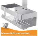 Melko Duschablage Edelstahl ohne Bohren mit Körben und Haken Bild 5