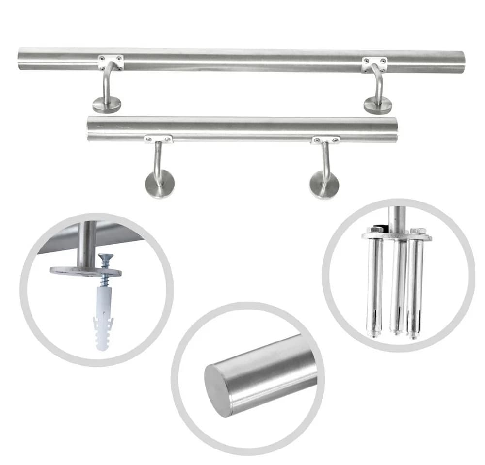 Melko Treppengeländer Edelstahl Wandhandlauf 50-200cm - Bild 2