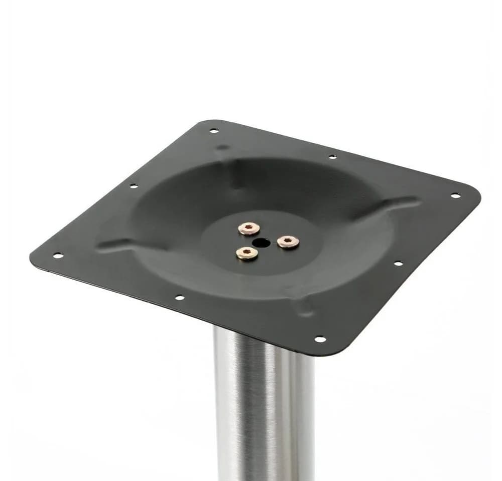 Melko Möbelfuß Tischbeine Edelstahl Silber Tischsäule - Bild 3