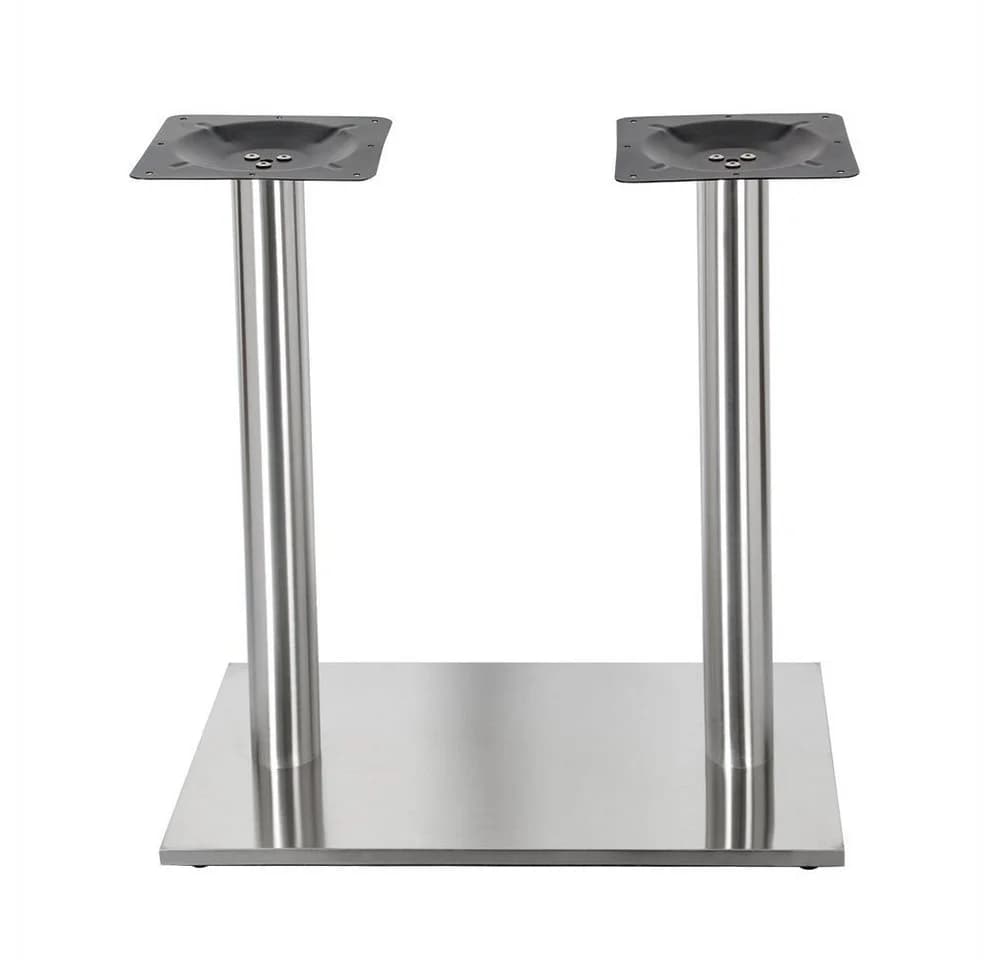 Melko Möbelfuß Tischbeine Edelstahl Silber Tischsäule - Bild 4