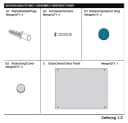 Melko Küchenrückwand Herdspritzschutz Milchglas ESG Sicherheitsglas 6mm Bild 5