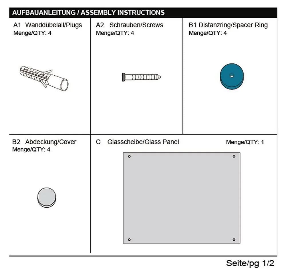 Melko Küchenrückwand Herdspritzschutz Milchglas ESG Sicherheitsglas 6mm - Bild 5