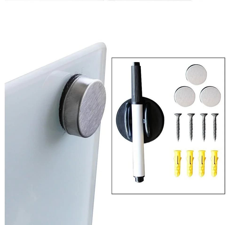 Melko Glasmagnettafel Weiß Sicherheitsglas Whiteboard Pinnwand - Bild 3