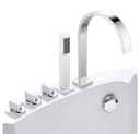 Melko Badewannenarmatur 5-Loch Set mit Handbrause Chrom Bild 2