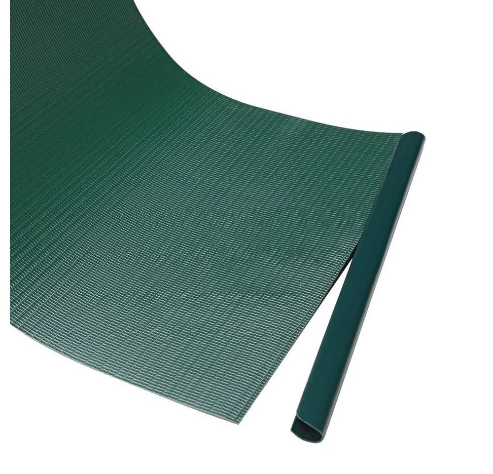 Melko PVC Sichtschutzstreifen für Doppelstabmattenzaun Grün/Grau - Bild 3