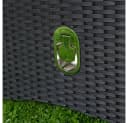 Melko Gartenstuhl Hochlehner Polyrattan mit Kissen Bild 4