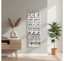 Melko Garderobenpaneel Wandgarderobe mit 6 Haken Braun/Beige Bild 2