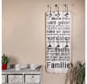 Melko Garderobenpaneel Wandgarderobe mit 6 Haken Braun/Beige Bild 4