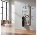 Melko Wandgarderobe Hakenleiste 100cm Holz Weiß Blau Flur Bild 2