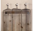 Melko Wandgarderobe Hakenleiste 100cm Holz Weiß Blau Flur Bild 3