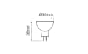LED-Line LED-Leuchtmittel MR11 3W 255lm 2700K Warmweiß Bild 1