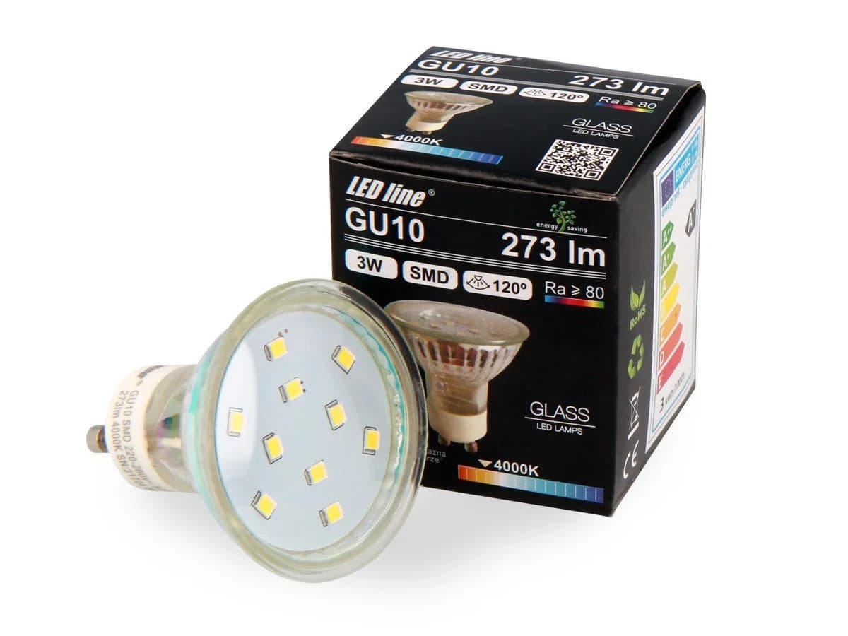 LED-Line LED-Leuchtmittel GU10 3W Neutralweiß 4000K 273 Lumen - Bild 2