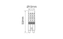 LED-Line G9 LED Leuchtmittel 4W 2700K Warmweiß 350 Lumen Stiftsockel 10er Pack Bild 3