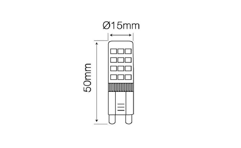 LED-Line G9 LED Leuchtmittel 4W 2700K Warmweiß 350 Lumen Stiftsockel 10er Pack - Bild 3