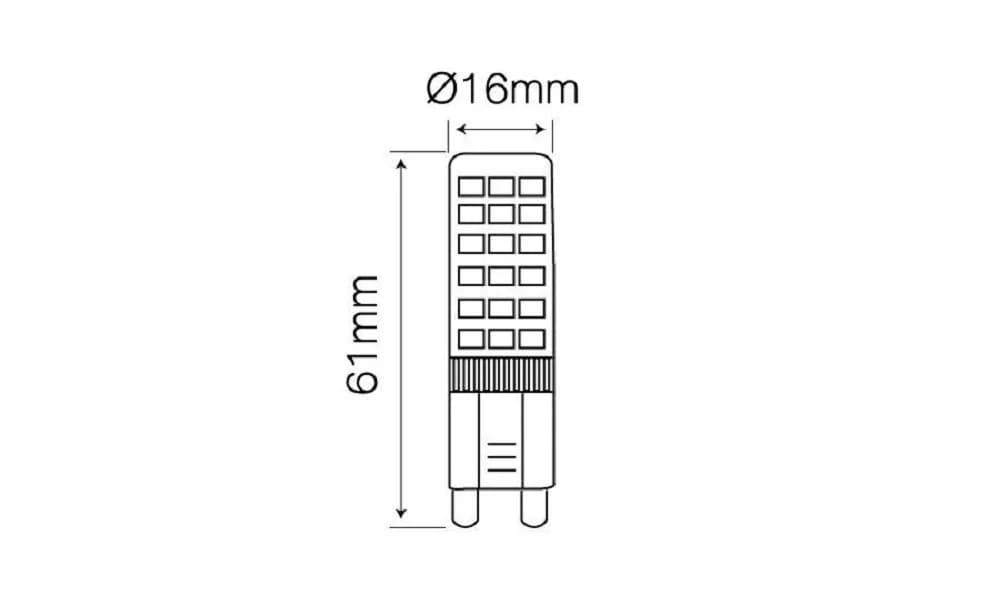 LED-Line G9 LED Leuchtmittel 6W 6000K Kaltweiß 550 Lumen, 6 St. - Bild 3