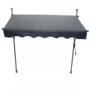 Apex Klemmmarkise 150cm Anthrazit mit Handkurbel Bild 3