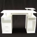 Apex Schreibtisch 120cm Weiß mit Schubladen und Druckerfach Bild 4