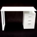 Apex Schreibtisch 120x50 Weiß mit Schubladen Bild 3