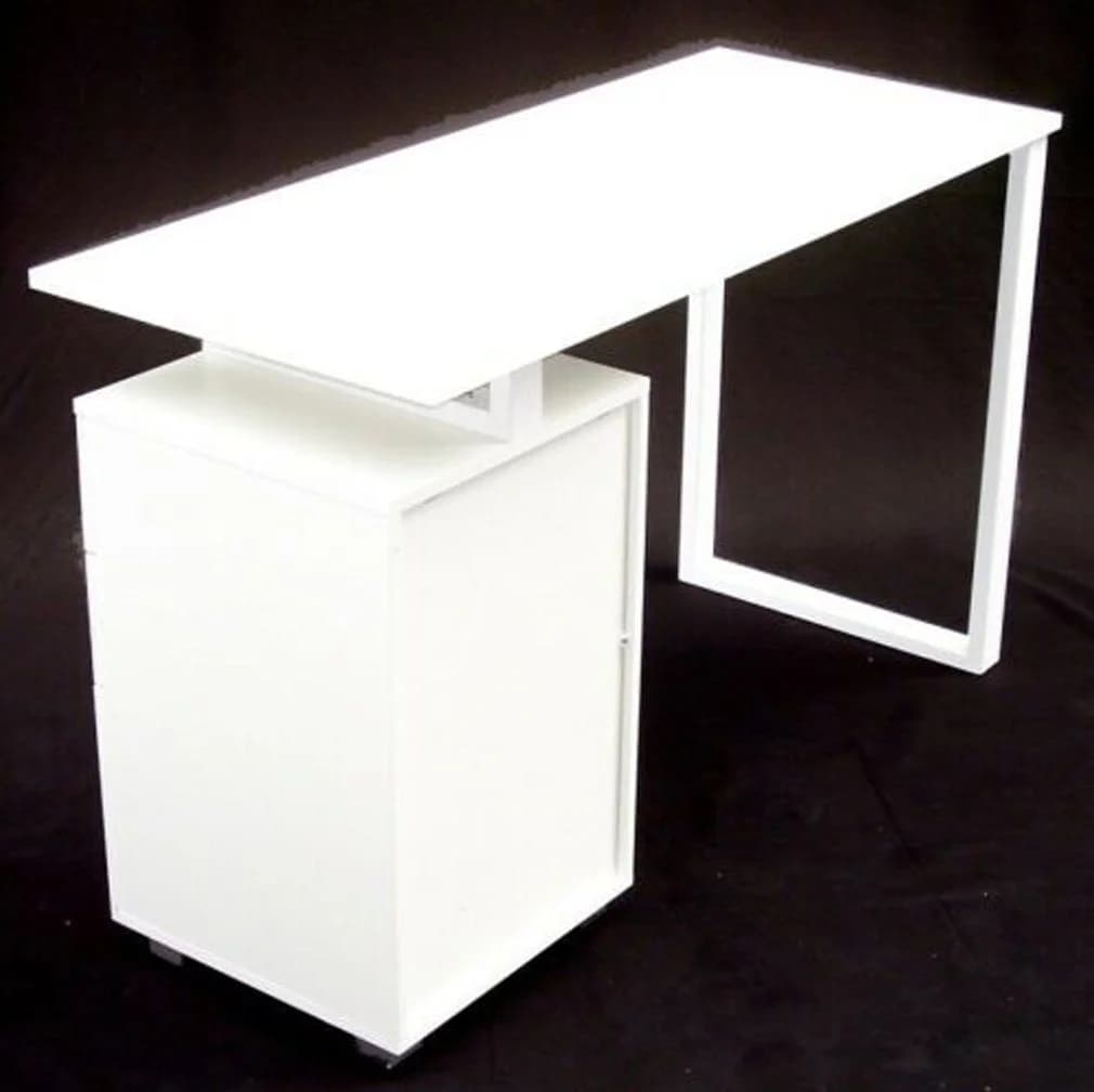 Apex Schreibtisch 120x50 Weiß mit Schubladen - Bild 4