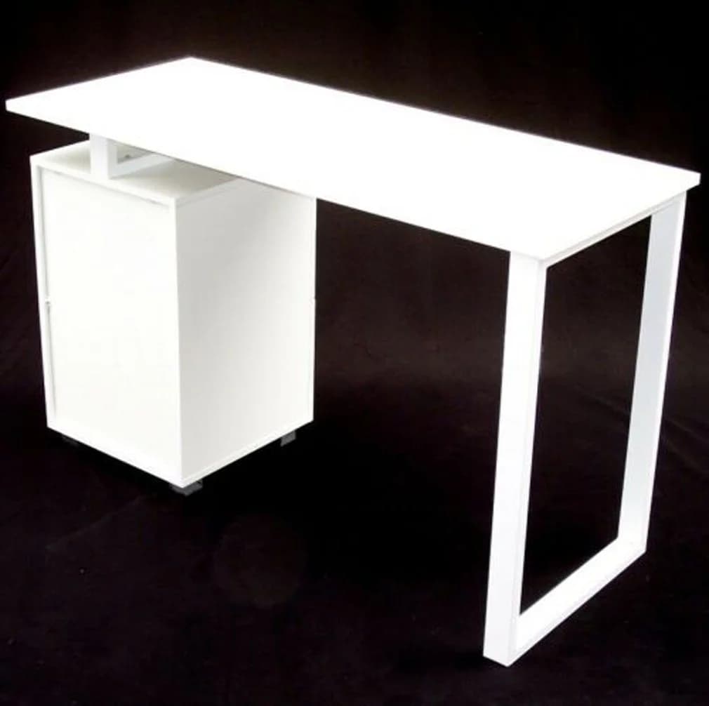 Apex Schreibtisch 120x50 Weiß mit Schubladen - Bild 5