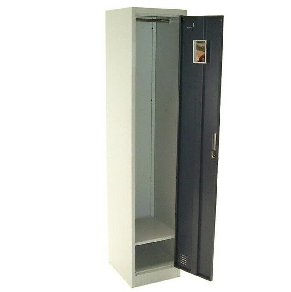 Apex Garderobenschrank Einzelspind Anthrazit mit Schloss - Bild 5