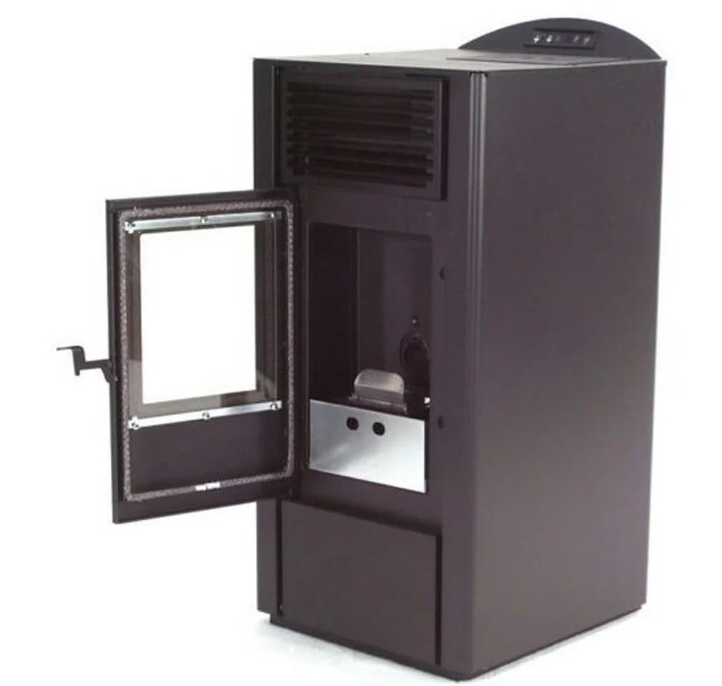Apex Pelletofen 9,5 kW Schwarz mit Fernbedienung und ECO-Modus