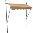 Apex Klemmmarkise mit Handkurbel Beige/Anthrazit Bild 1