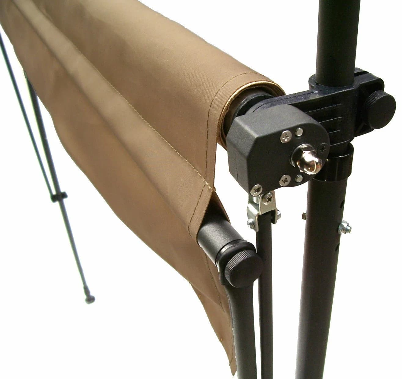 Apex Klemmmarkise mit Handkurbel Beige/Anthrazit - Bild 4