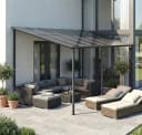 Apex Terrassendach 3x4,5m mit Hardtop-Dach und getönten Doppelstegplatten Bild 3